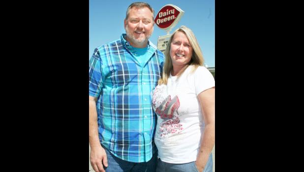 Wayne (left) and Tricia Vandewater are the new owners of Holton's Dairy Queen. (Photo by Brian Sanders)