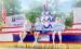 The Denison State Bank float for the Jackson County Fair Parade here on Wednesday, July 15 featured a 125th year bank anniversary birthday cake and sign and an overall grand patriotic theme also celebrating our nation’s 250th birthday year. Shown in the photo on the float are, left to right, Paula Taylor, CEO, and her son Carson and his dog Blaire and JoAnne Myers, custom service rep/teller at DSB. (Photo by David Powls)