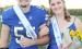 Holton High School seniors Eli Hines (at left) and Marley Gilliland (at right) were crowned king and queen of the Wildcat homecoming event, which saw the HHS football team defeated by visiting Jefferson West. (Photo by Brian Sanders)