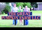 Bob and Kelly Gay, who are shown above at left and right, are opening The Great Pumpkin Farm on Sept. 18 off of 190th Road north of Mayetta. The couple are shown above with their granddaughter, Juliet Brackenbury, who helps out on the farm. 