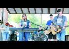 The Copper Petals performed as part of the recent art walk. Band members shown above include (from left) Becca Webb, Shelly Will, Logan Heineken, Carter Will and Chris Heineken.