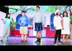 From left to right, Holton High School students Savannah Phillips, Walker Sheldon, Ian McAsey, Taylor Stevens and Sydney Snyder rehearse a scene from "The Drowsy Chaperone," a "comedy within a musical" to be presented Saturday and Sunday in the HHS auditorium.