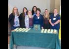 Chief Nursing Officer Mindy Olberding (far left) presented the DAISY Award to Birth Center manager Katie Kufahl, center, and her Birth Center team, which includes (from left to right) nurses Lindsay Koch, Rebekah Rombeck, Alicia VanDonge, Ashley Bean and Jolene Wesse.