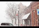 This photo was taken Tuesday on the south side of the Holton Square. Additional winter weather is expected this weekend.