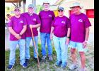 Shown from left to right in the photo above are James Oswald, Dave Snyder, Randy Miller, Jill Bleier and Lynn Rieschick, who recently represented Holton First Baptist Church on a recent, week-long mission trip to southeast Kentucky to provide aid to the Christian Appalachian Project (CAP) organization. This is the church’s third mission trip to the region to help families in extreme poverty by working with CAP, it was reported.