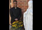 Father Merianand Mendem, a native of India, is settling in as the new pastor of Jackson County’s Catholic churches. (Photo by Ali Holcomb)