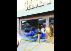 A car, driven by Nancy Mahan of Topeka, accidentally drove through Casey's General Store along U.S. Highway 75 in Holton Tuesday evening. No injuries were reported. 