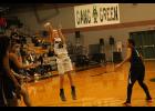 Holton junior Maleah Price (35 white jersey)  shoots a long two-pointer in the champtionship game  against Olathe North at the Basehor-Linwood Invitational this past weekend.
