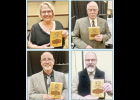 The Holton/Jackson County Chamber of Commerce held its annual Hall of Fame banquet last Saturday at the Prairie Band Casino & Resort. Those inducted into the Hall of Fame this year are shown above and include (clockwise from top left) Suzette McCord-Rogers, Dave Snyder, Rusty Douglas and Mike Reichle.